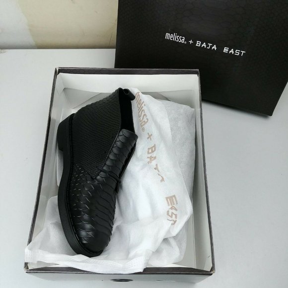 Melissa | Shoes | Nwt Melissa Desert Boot Python Baja East Black | Poshmark